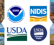 NOAA, NIDIS, USDA和USDA气候中心标志